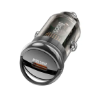 ADAPTOR AUTO HOCO Z53 TypeC PD QC3.0 3A 30W transparent negru