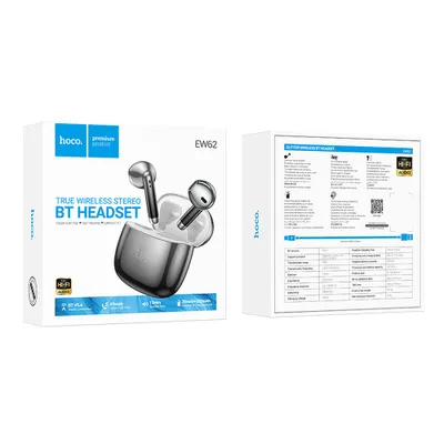CASCA BLUETOOTH HOCO TWS EW62 negru