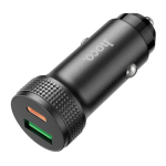 ADAPTOR AUTO HOCO Z49B USB QC 18W + TypeC 20W PD38W negru