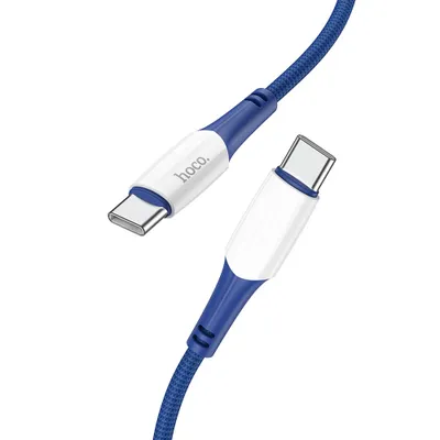 CABLU DATE HOCO Type C - Type C  X70 Ferry PD 60W 1m 3A albastru