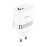 ADAPTOR PRIZA HOCO N21 USB QC3.0 PD 30W alb