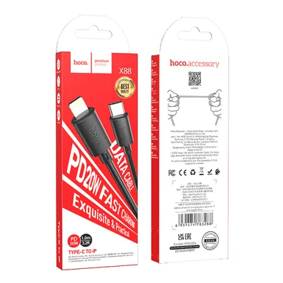 CABLU DATE HOCO X88 TypeC-Iphone 20W PD 1m negru