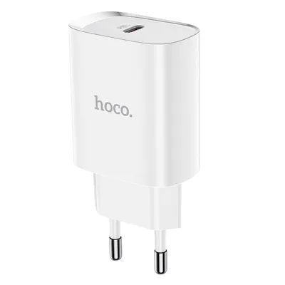 ADAPTOR PRIZA HOCO N14 cu iesire TYPE-C PD 20W alb
