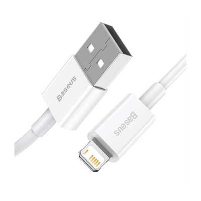 CABLU DATE BASEUS IPHONE CALYS-C02 2.4A, 2m alb