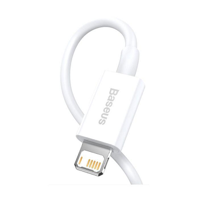 CABLU DATE BASEUS IPHONE CALYS-C02 2.4A, 2m alb