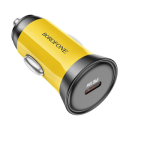 ADAPTOR AUTO BOROFONE BZ26 + TypeC PD 30W 3A galben