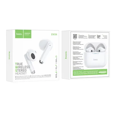 CASCA BLUETOOTH HOCO TWS EW34 alb