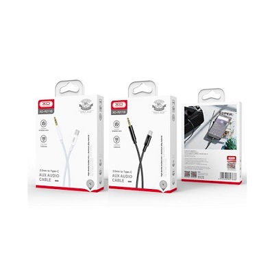 CABLU JACK AUDIO XO NB-R211B Type-C jack 3.5mm 1M negru