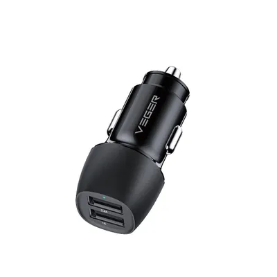 ADAPTOR AUTO VEGER CC316-2A 2XUSB 17W 3.4A negru