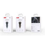 ADAPTOR AUTO XO CC60 60W 1XUSB, 1XUSB-C albastru
