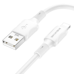 CABLU DATE BOROFONE IPHONE BX80 1m 2.4A alb