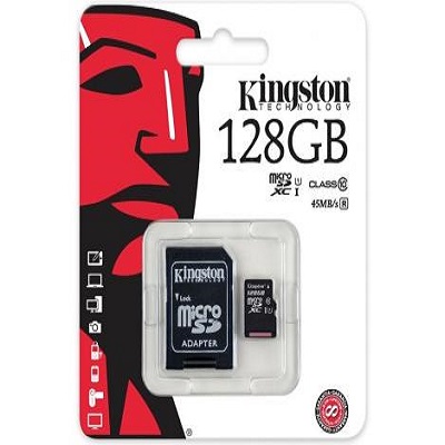 Card de memorie KINGSTON MicroSDC 128GB Canvas Select Plus , cu adaptor, CL10