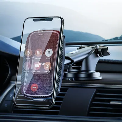 SUPORT AUTO HOCO CA75 magnetic 15W cu incarcare wireless negru
