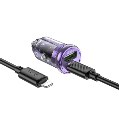 INCARCATOR HOCO AUTO Z53A TypeC-Iphone USB A PD QC3.0 3A 30W mov