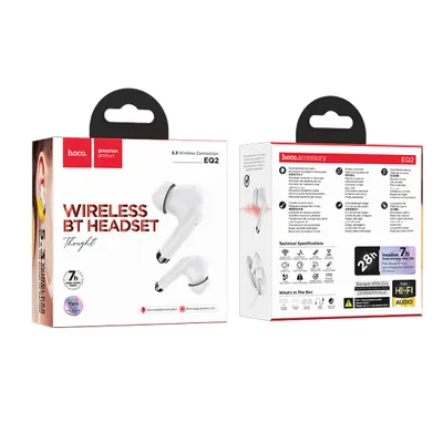 CASCA BLUETOOTH HOCO TWS EQ2 alb