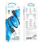 CABLU DATE BOROFONE TYPE-C BX80 1m 2.4A negru
