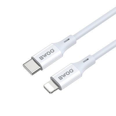 CABLU DATE BWOO TypeC-Iphone X283C-L 27W 1m alb
