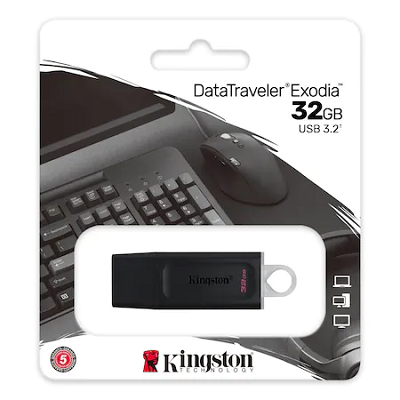 USB 32GB KINGSTON 3.2 DT Exodia negru