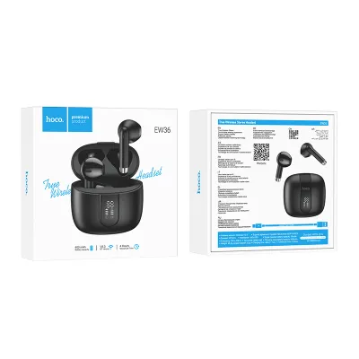CASCA BLUETOOTH HOCO TWS EW36 negru