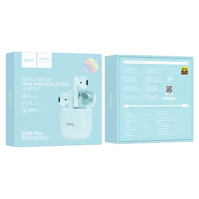 CASCA BLUETOOTH HOCO TWS EW19 Plus albastru