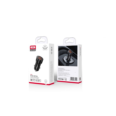 ADAPTOR AUTO XO CC48 2XUSB 2.4A negru