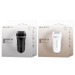 Adaptor auto BOROFONE BZ2 2.4A 2xusb negru
