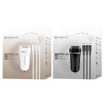 Incarcator auto Borofone BZ2 cu cablu Microusb, 2xusb, 2.4A, negru