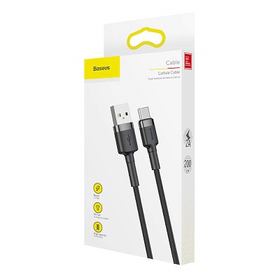 CABLU DATE BASEUS TYPE C CATKLF-CG1 2A 2m negru