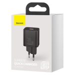 ADAPTOR PRIZA BASEUS CCSUP J01 USB Type C 30W Super Si PD QC 3.0 negru