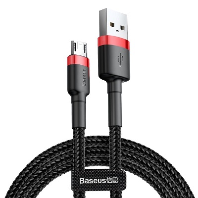 CABLU DATE BASEUS Cafule MICROUSB 2.4A 1M ROSU/NEGRU CAMKLF B91