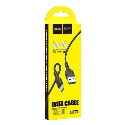 CABLU DATE HOCO TYPE C X33 Surge fast 1m NEGRU