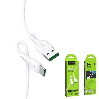CABLU DATE HOCO TYPE C X33 Surge fast 1m ALB
