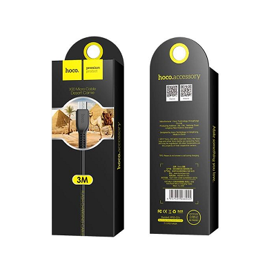 CABLU DATE HOCO MICROUSB X20 3M negru
