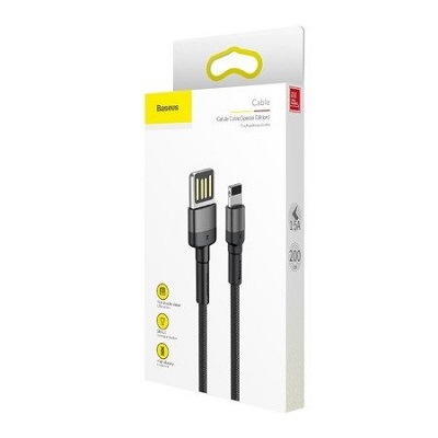 CABLU DATE BASEUS IPHONE CALKLF HG1 1.5A 2M GRI/NEGRU