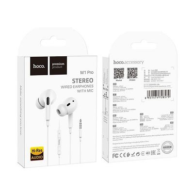 HANDSFREE M1 Pro jack 3.5mm HOCO alb