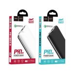 POWER BANK 10000 mAh HOCO J39+cablu Type c PD QC 3.0 negru