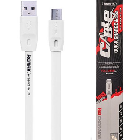 CABLU DATE REMAX FULL SPEED MICROUSB 1M RC-001M ALB