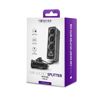 SPLITER AUTO 3IN1 FOREVER 708+CABLU