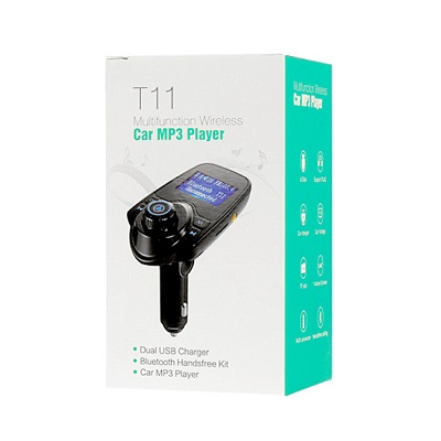 Modulator FM bluetooth T 11 2xusb negru