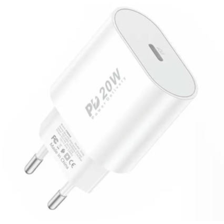 ADAPTOR PRIZA FONENG EU39 PD 20W 1XUSB-C alb