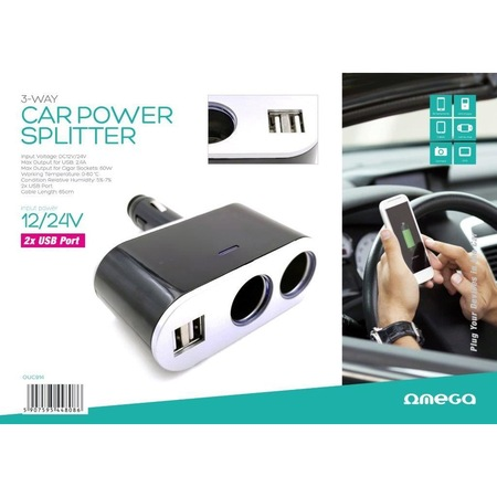 SPLITER OMEGA 2PORTURI 2XUSB OUC914