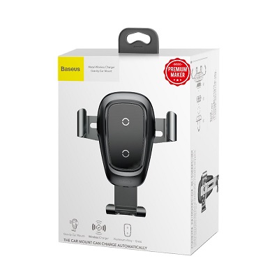 SUPORT AUTO BASEUS 3IN1+INCARCATOR INDUCTIE + CABLU MICROUSB 1M WXYL BOSS