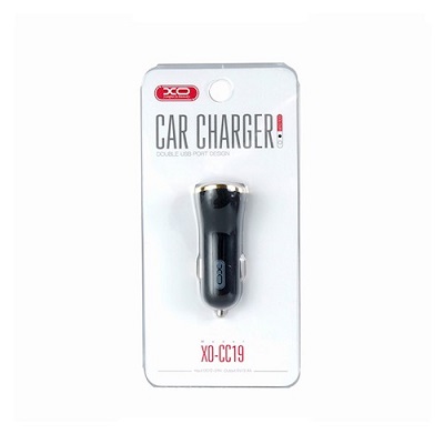 Adaptor auto XO-CC19 2xusb 2.4A negru