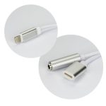 Adaptor audio jack 3.5mm Iphone alb