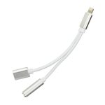 Adaptor audio jack 3.5mm Iphone alb