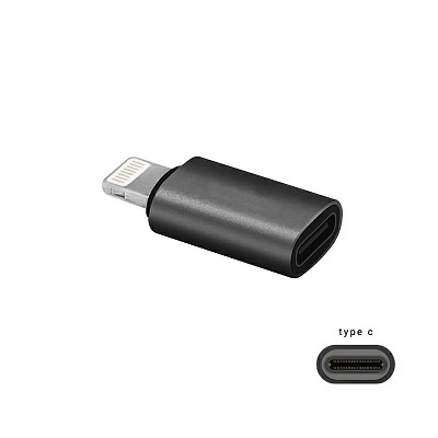 ADAPTOR TYPE C - IPHONE negru