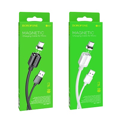 CABLU DATE BOROFONE MICROUSB BX57 Effective Magnetic negru
