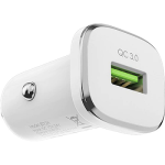 ADAPTOR AUTO BOROFONE BZ12A 1XUSB QC3.0 alb