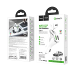 Casca bluetooth Hoco E47 Pro+ incarcator auto QC 3.0, 18W, 2xusb alb