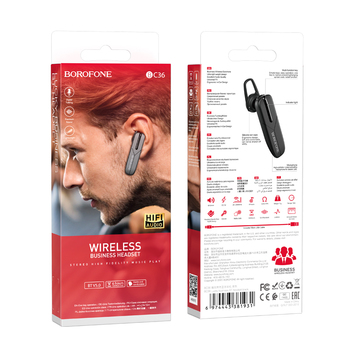 CASCA BLUETOOTH BOROFONE BC36 Lucky negru